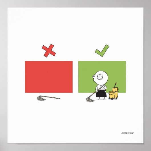 Aikido - Dojo-Regel #6 Poster (Vorne)