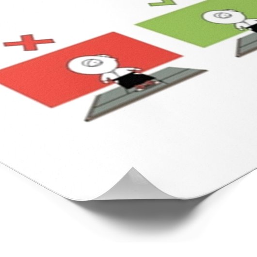 Aikido Dojo Regeln Poster (Ecke)