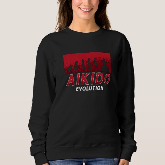 Aikido-Evolution Martial Samurai Sport Kämpfer Ai Sweatshirt (Vorderseite)