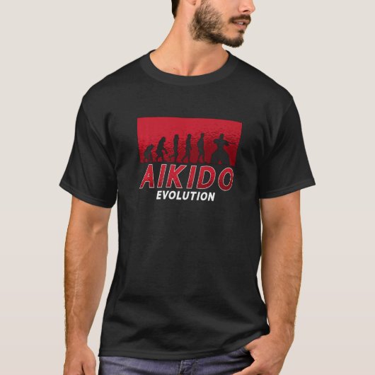 Aikido-Evolution Martial Samurai Sport Kämpfer Ai T-Shirt (Vorderseite)