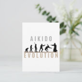 Aikido-Evolution Postkarte (Stehend Vorderseite)