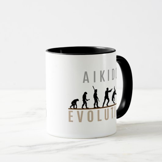 Aikido-Evolution Tasse (VorderseiteRechts)