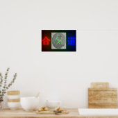 Aikido Glow Poster (Küche)