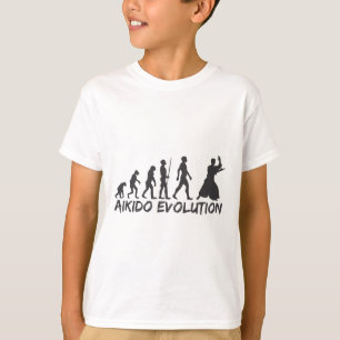 Aikido Japanese Martial Art Evolution Funny T-Shirt
