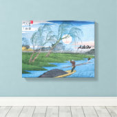 Aikido Japanese Martial Art Leinwanddruck (Insitu (Holzboden))