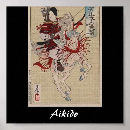 Aikido Japanese Martial Art Poster (Vorne)