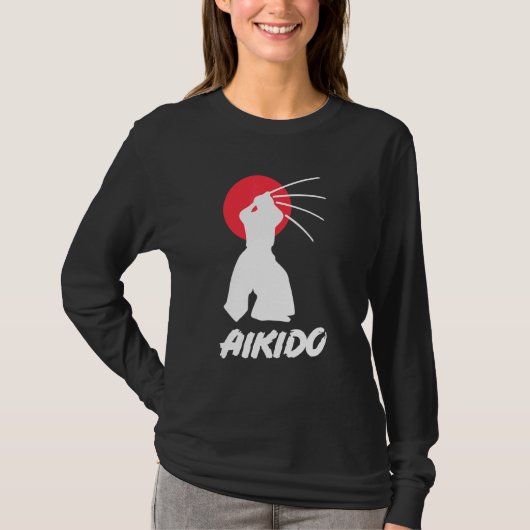 Aikido Japanisch Kampfkunsttechniken Aikido Bla T-Shirt (Vorderseite)