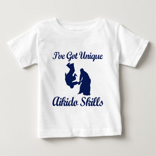 Aikido-Kampfkunstentwürfe Baby T-shirt (Vorderseite)