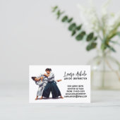 Aikido Kampfsporttrainer Visitenkarte (Stehend Vorderseite)