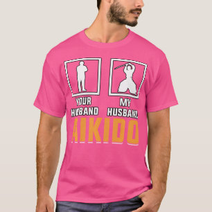 Aikido Martial Arts Kanji Husband Martial Arts Men T-Shirt