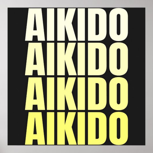 AIKIDO | Martial Arts Poster (Vorne)