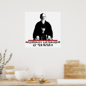 Aikido Morihei Ueshiba O'Sensei Poster (Küche)