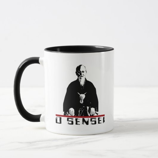 Aikido Morihei Ueshiba O'Sensei Tasse (Links)