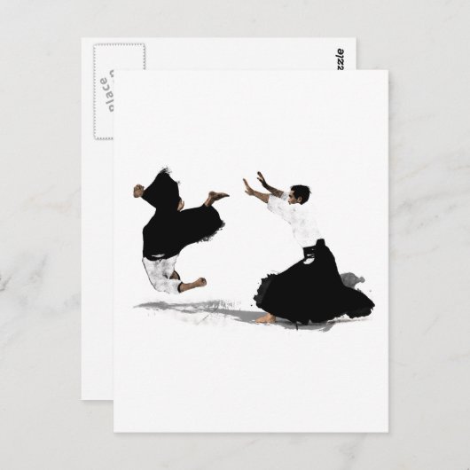 Aikido nage postkarte (Vorne/Hinten)