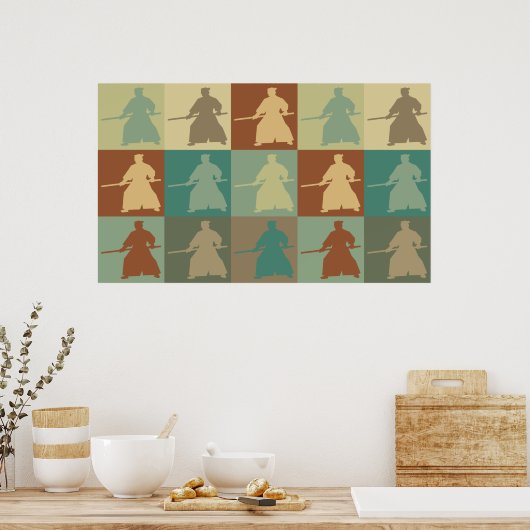 Aikido Pop Art Poster (Küche)