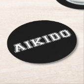 Aikido Runder Pappuntersetzer (Angewinkelt)