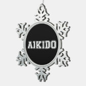 Aikido Schneeflocken Zinn-Ornament (Rechts)