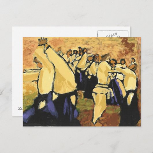 Aikido Seminarocker und schwarze Postkarte (Vorne/Hinten)