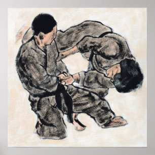 Aikido-Skizze 28 Poster