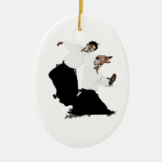 Aikido suwari keramik ornament (Vorne)