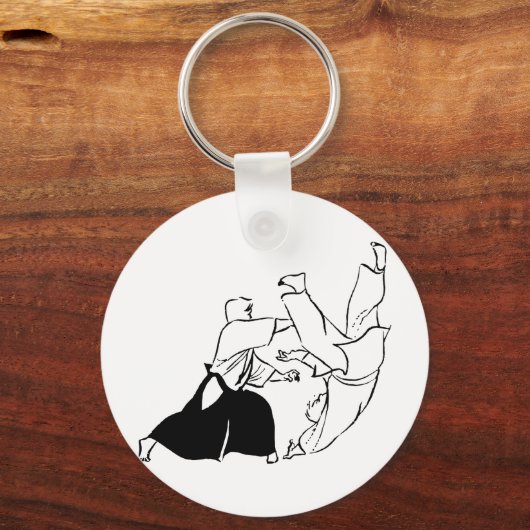 Aikido-Techniken Schlüsselanhänger (Vorderseite)