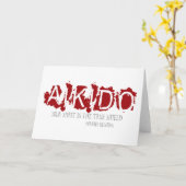 Aikido-Zitat Karte (Gelbe Blume)