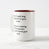 Aikidoprinzipien Zweifarbige Tasse (Vorderseite Links)