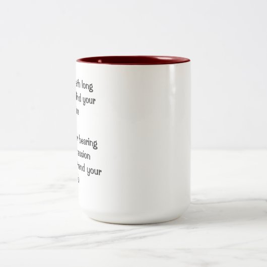 Aikidoprinzipien Zweifarbige Tasse (Mittel)