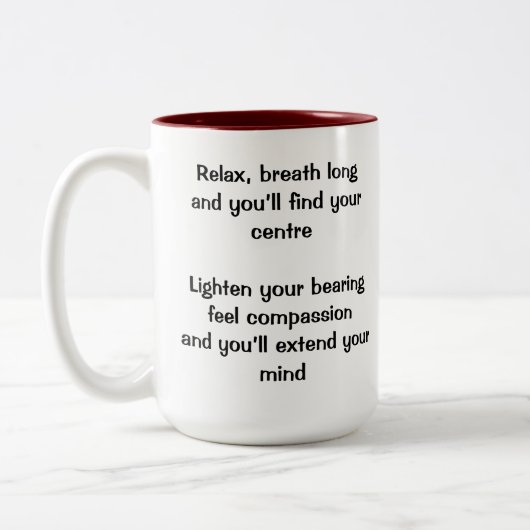 Aikidoprinzipien Zweifarbige Tasse (Links)