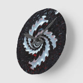 AiKo Beats™ Sonic Vector – Fracture Runde Wanduhr (Winkel)