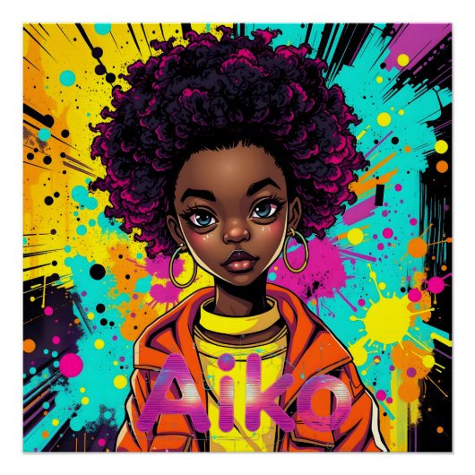 AiKo Grunge Grafik #1 Poster (Vorderseite)