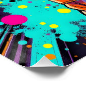 AiKo Grunge Grafik #1 Poster (Ecke)