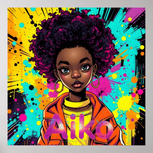 AiKo Grunge Grafik #1 Poster (Vorne)
