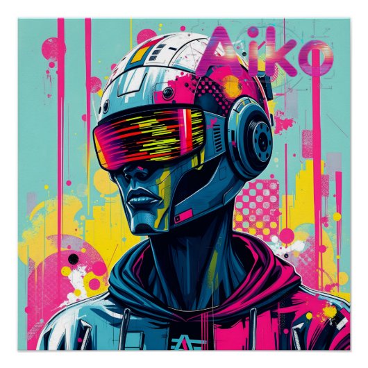 AiKo Grunge Grafik #3 Poster (Vorderseite)