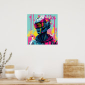 AiKo Grunge Grafik #3 Poster (Küche)