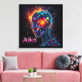 AiKo Grunge Grafik #4 Leinwanddruck (Insitu (Wohnzimmer))