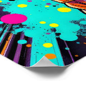 AiKo Grunge Graphic #1 Poster (Ecke)