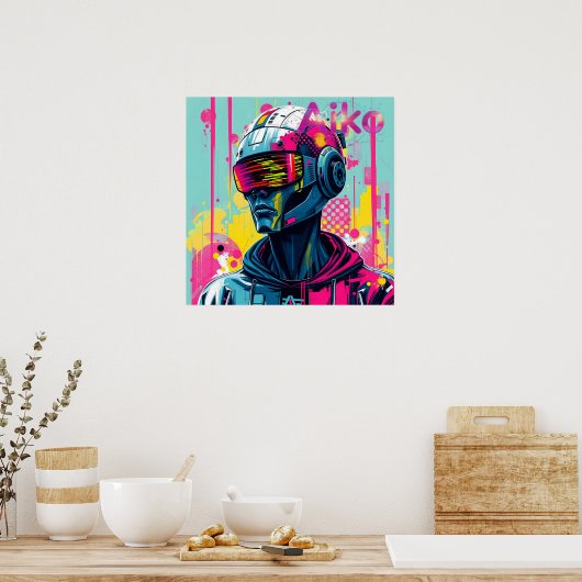 AiKo Grunge Graphic #3 Poster (Küche)