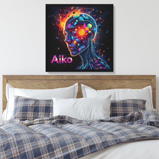 AiKo Grunge Graphic #4 Leinwanddruck (Insitu (Schlafzimmer))
