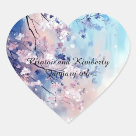 Aiko Papier- und Party Einladung-Aufkleber Herz-Aufkleber