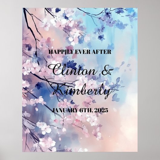 Aiko Wedding Sign glücklich immer nach Poster (Vorne)