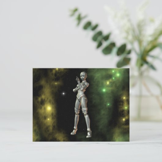 Aikobot & Stars Postkarte (Stehend Vorderseite)