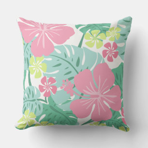 Ailani Hawaiianischer Hibiskus Tropical - Reversib Kissen