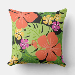 Ailani Hawaiianischer Hibiskus Tropical - Reversib Kissen