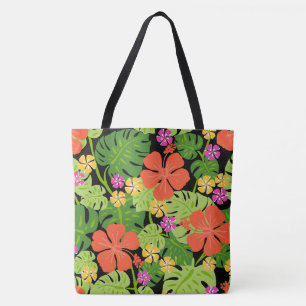 Ailani Hawaiianischer Hibiskus Tropische Helle Str Tasche