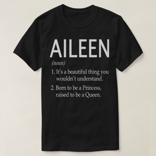 Aileen Name Gift T-Shirt (Design vorne)