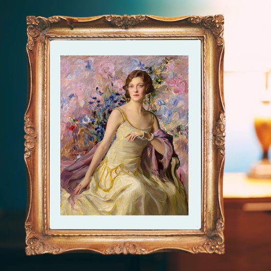 Ailsa Bruce mit Villard-Blume Fotodruck