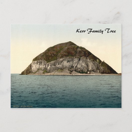 Ailsa Craig, Firth of Clyde, Schottland Postkarte (Vorderseite)