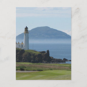 Ailsa Craig, Leuchtturm von Turnberry Postkarte