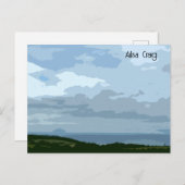 Ailsa Craig Postkarte (Vorne/Hinten)